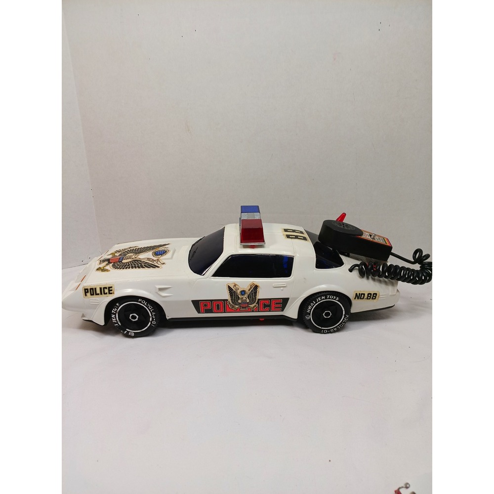 Vintage Fu Yi Toys Police Car Pontiac Trans Am 2057MA Siren Mic Taiwan No 88